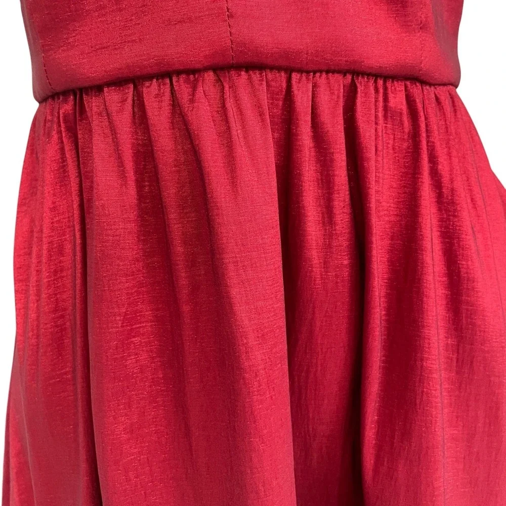 BDarlin Red High Low Formal Dress 11/12 Spaghetti Strap Prom Gown Y2K Trendy‎